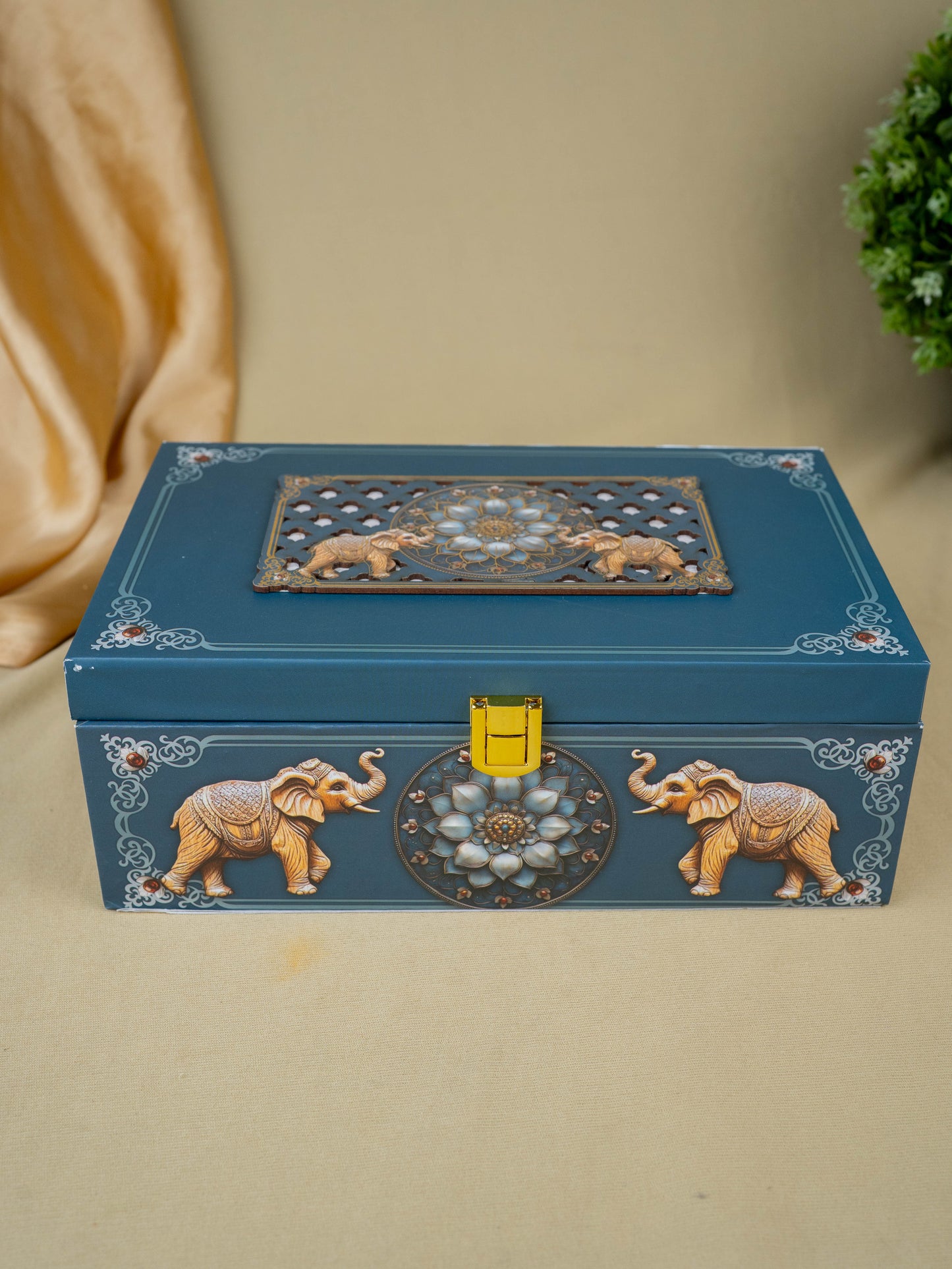 Decorative 2 Jar Dry Fruit Box - WL5449