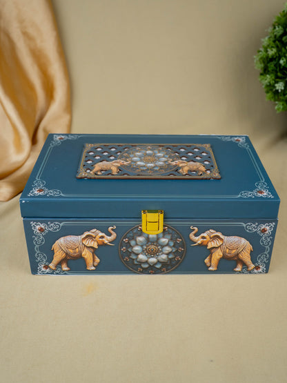 Decorative 2 Jar Dry Fruit Box - WL5449