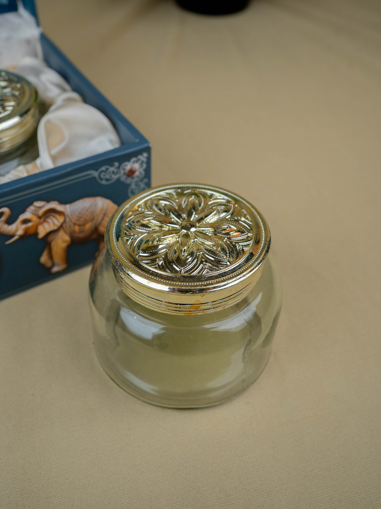 Decorative 2 Jar Dry Fruit Box - WL5449