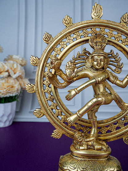 Brass Nataraja Idol - 12 inch - WL5473