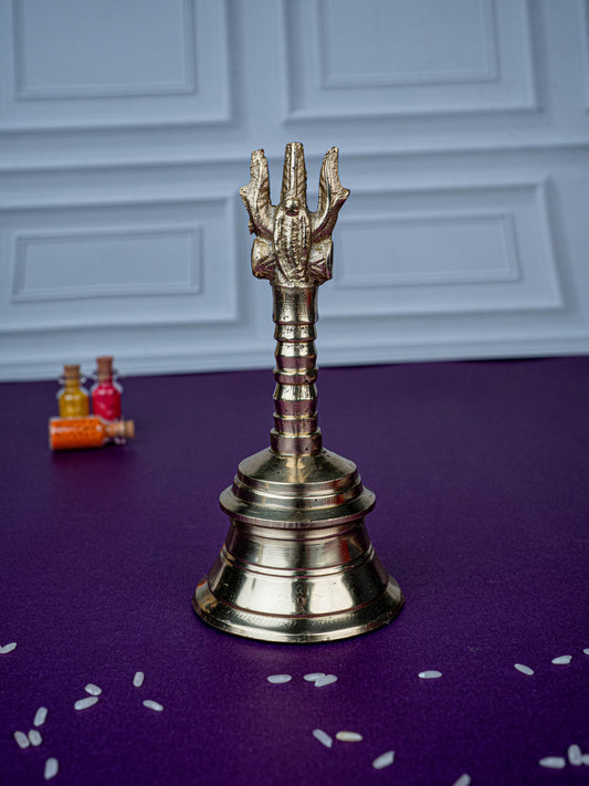 Brass Bell with Choolam - 5 inch - WL5476