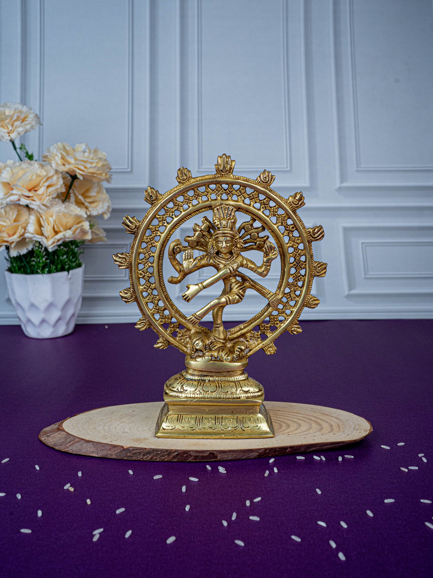 Brass Nataraja Idol - 8 inch - WL5479