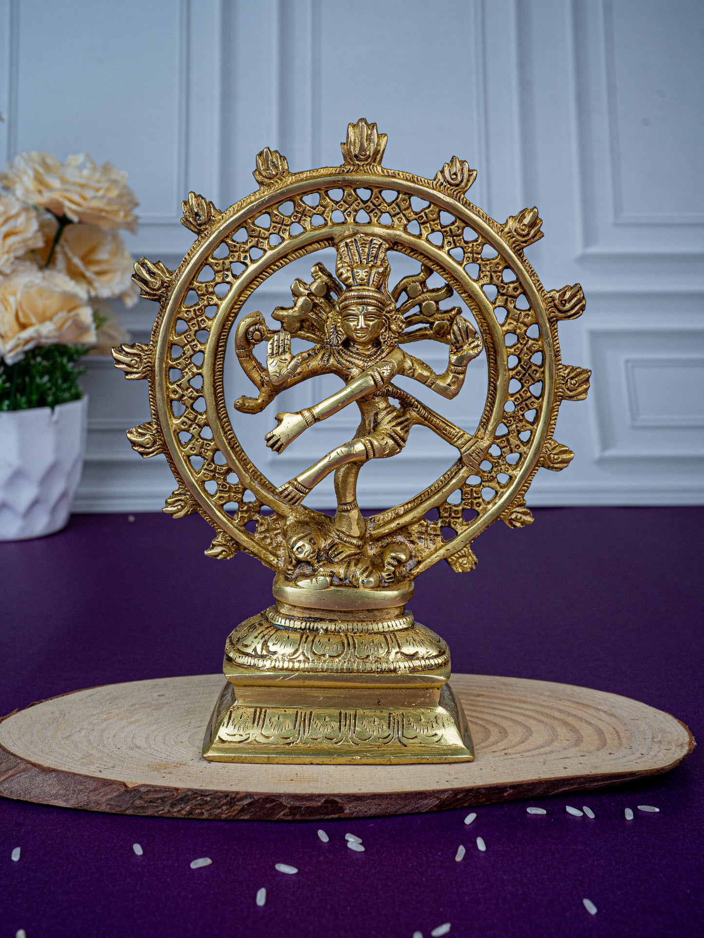 Brass Nataraja Idol - 8 inch - WL5479
