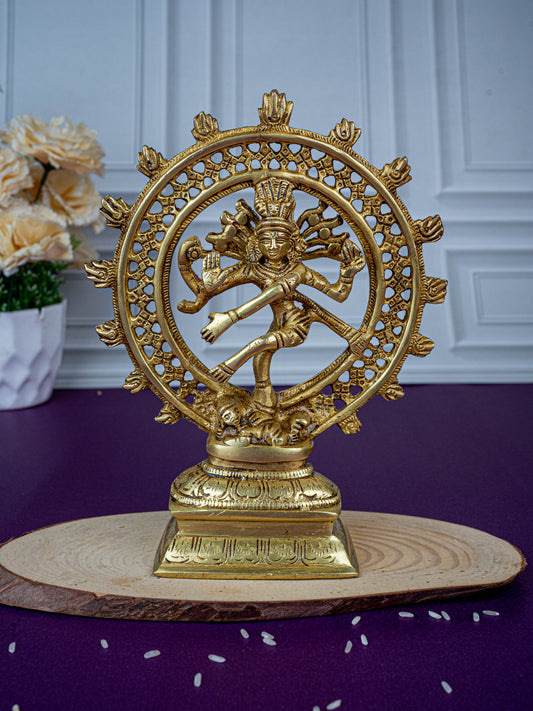 Brass Nataraja Idol - 8 inch - WL5479
