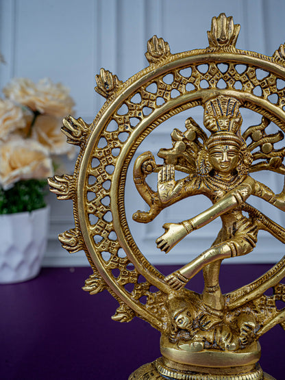 Brass Nataraja Idol - 8 inch - WL5479