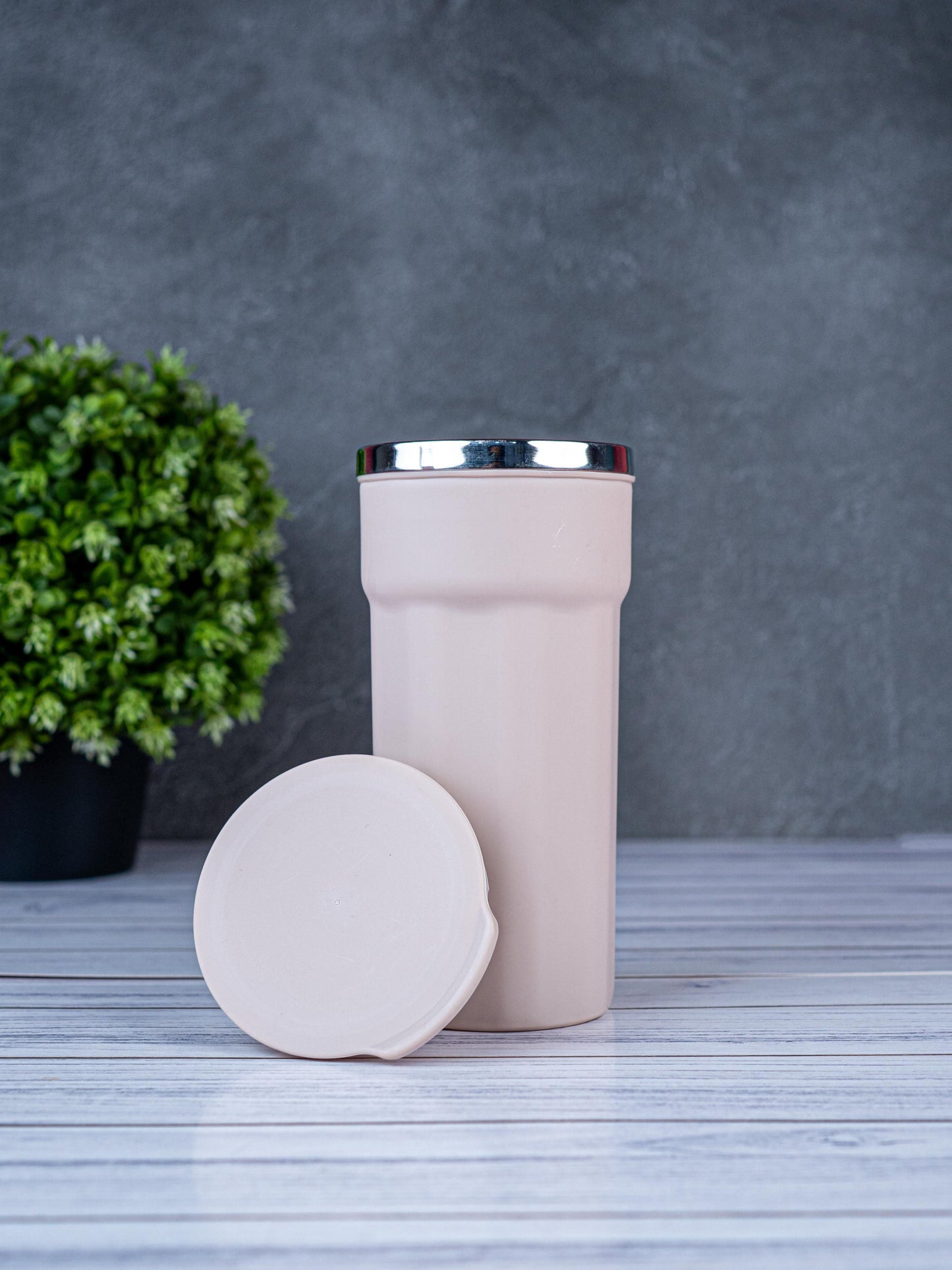 Insulated Mug with Lid - 6 inch - Pink - WL5492-3