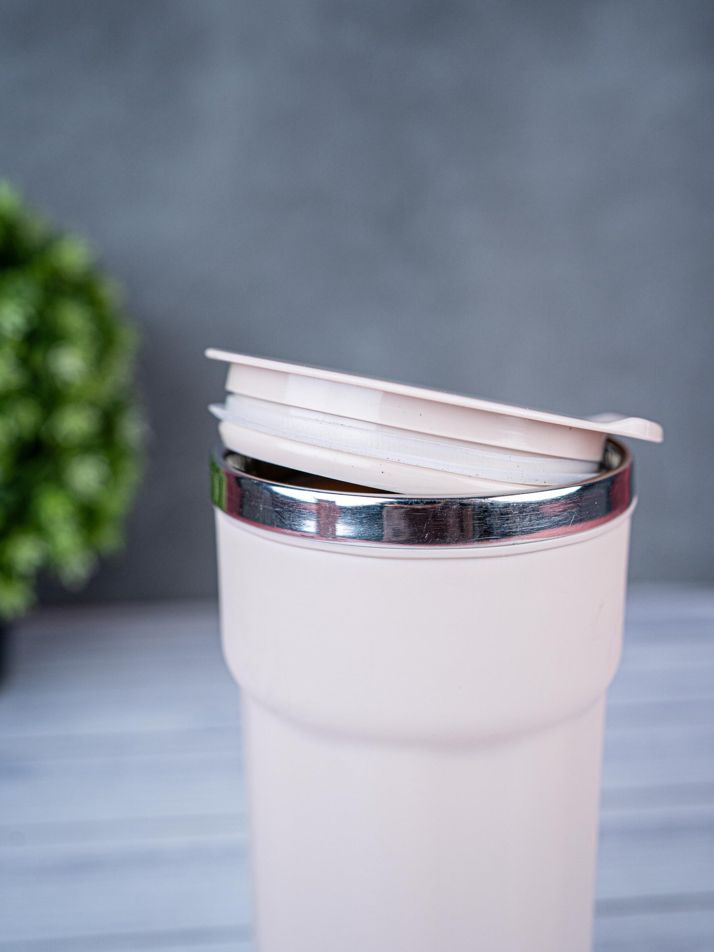 Insulated Mug with Lid - 6 inch - Pink - WL5492-3