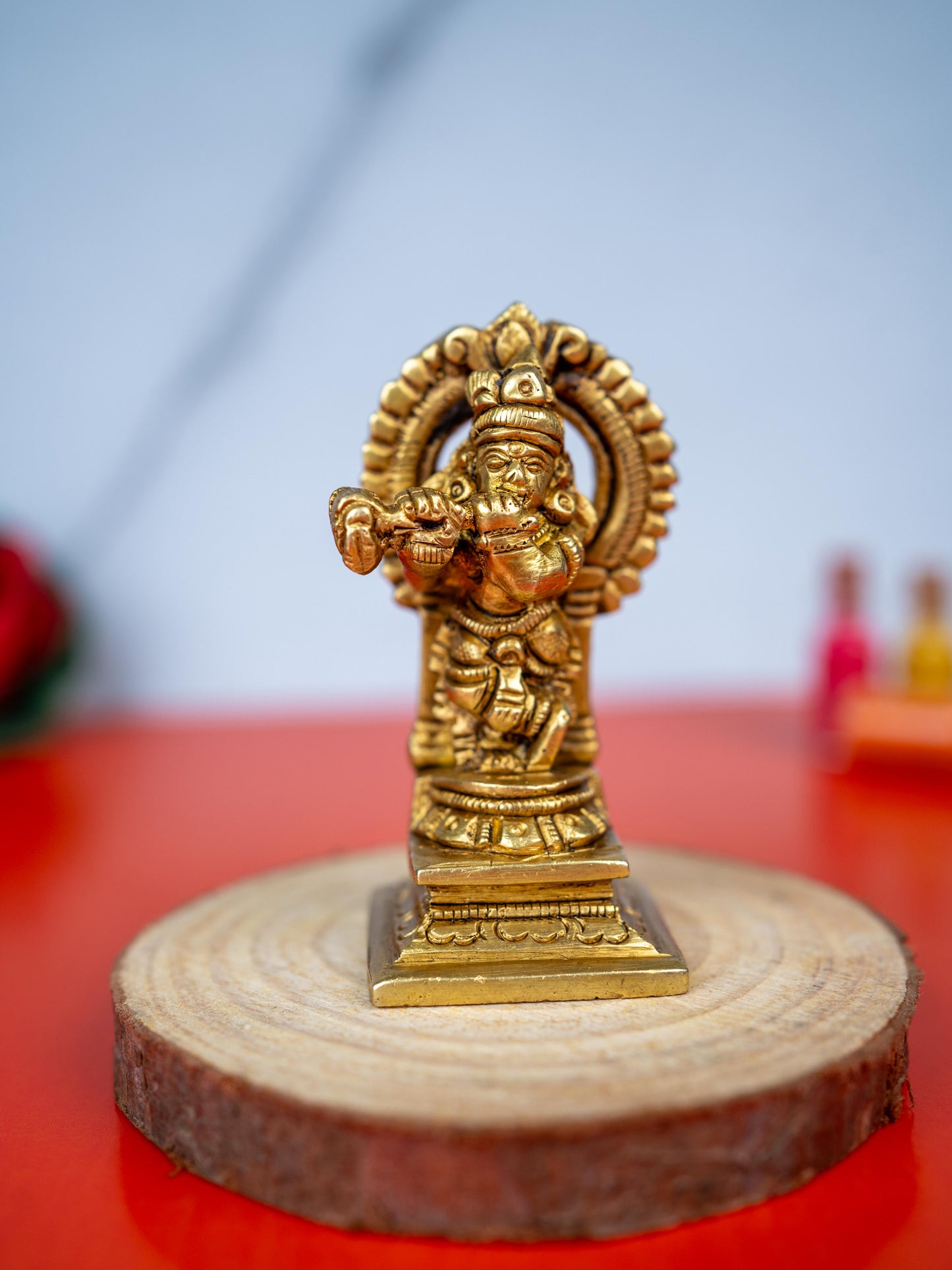 Brass Krishna Idol - 3 inch - WL5494
