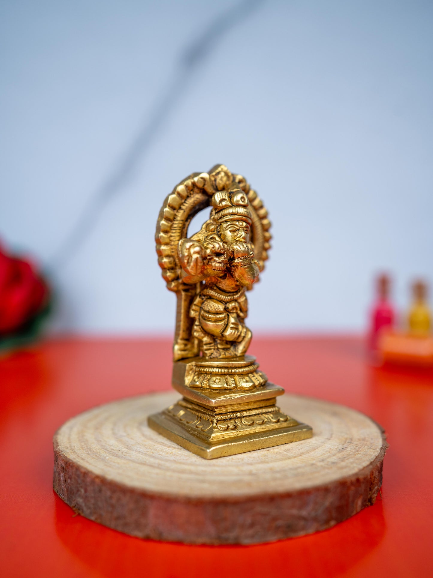 Brass Krishna Idol - 3 inch - WL5494