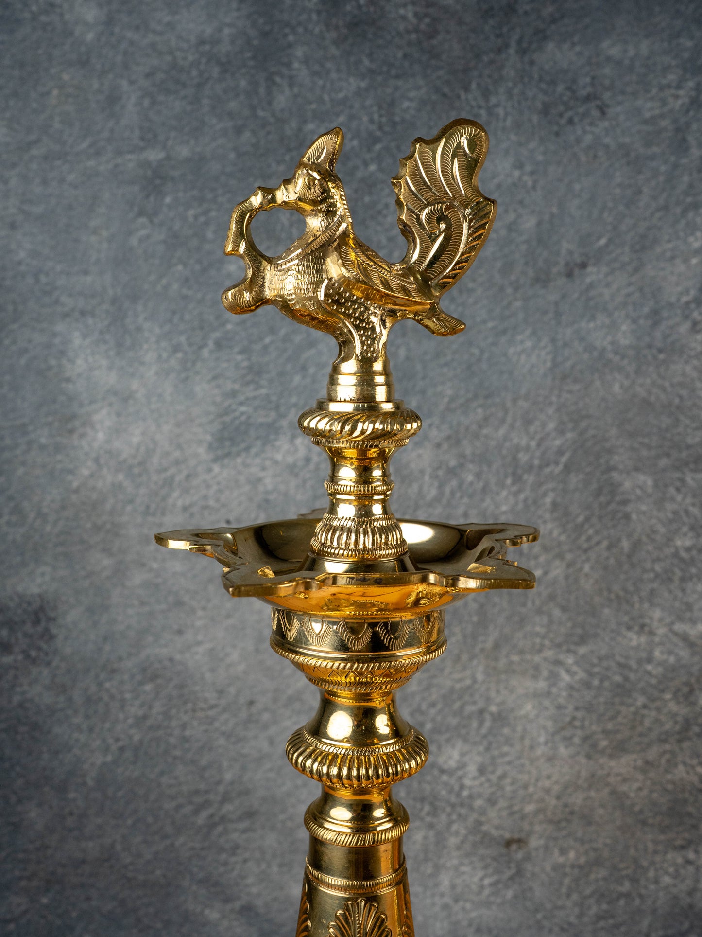 Brass Annapakshi Kuthu Vilakku - 21 inch - WL5506