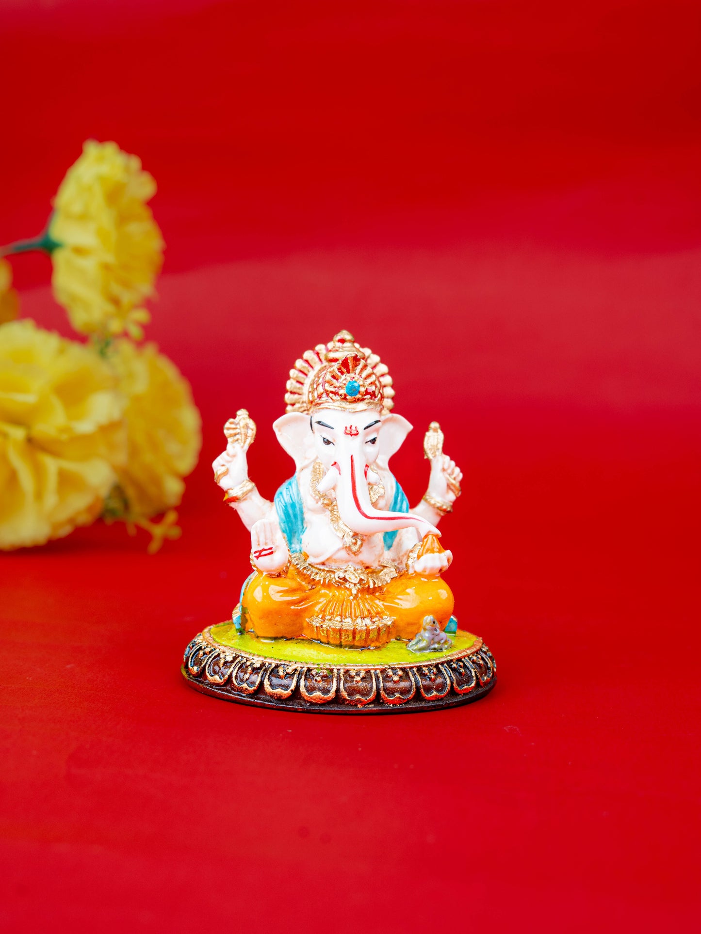 Polystone Ganesha Idol - 3 inch - WL5516