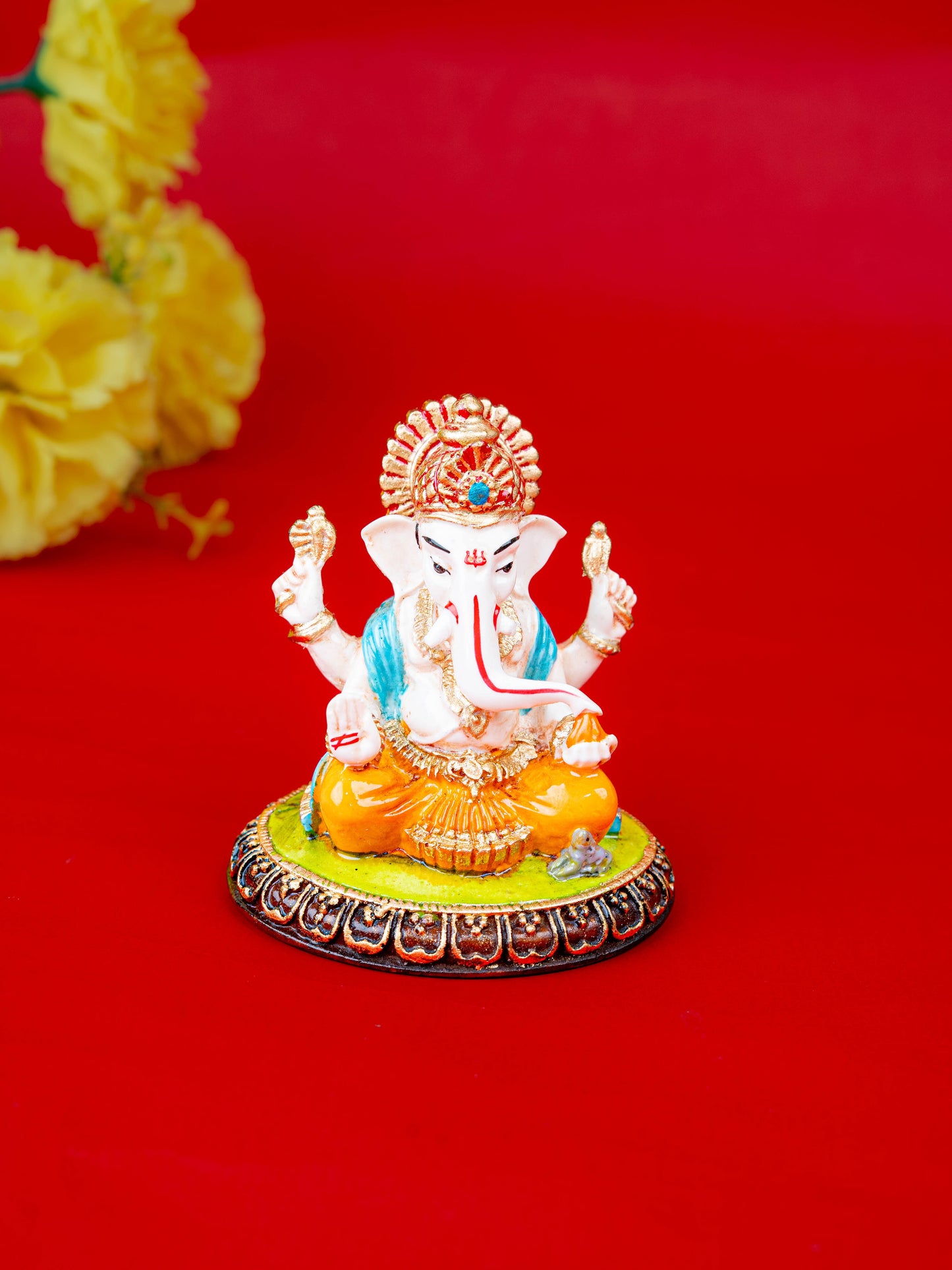 Polystone Ganesha Idol - 3 inch - WL5516