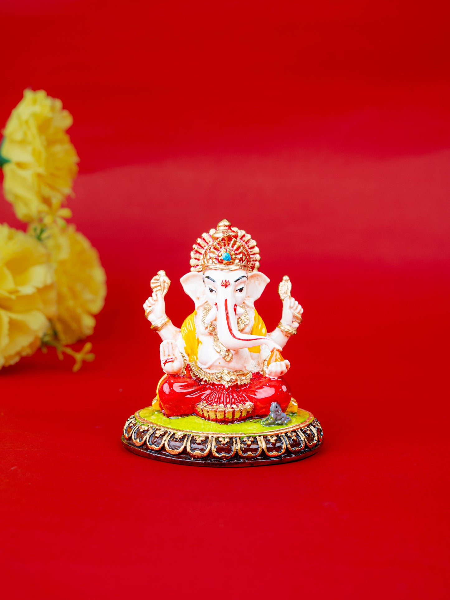 Polystone Ganesha Idol - 3 inch - WL5516
