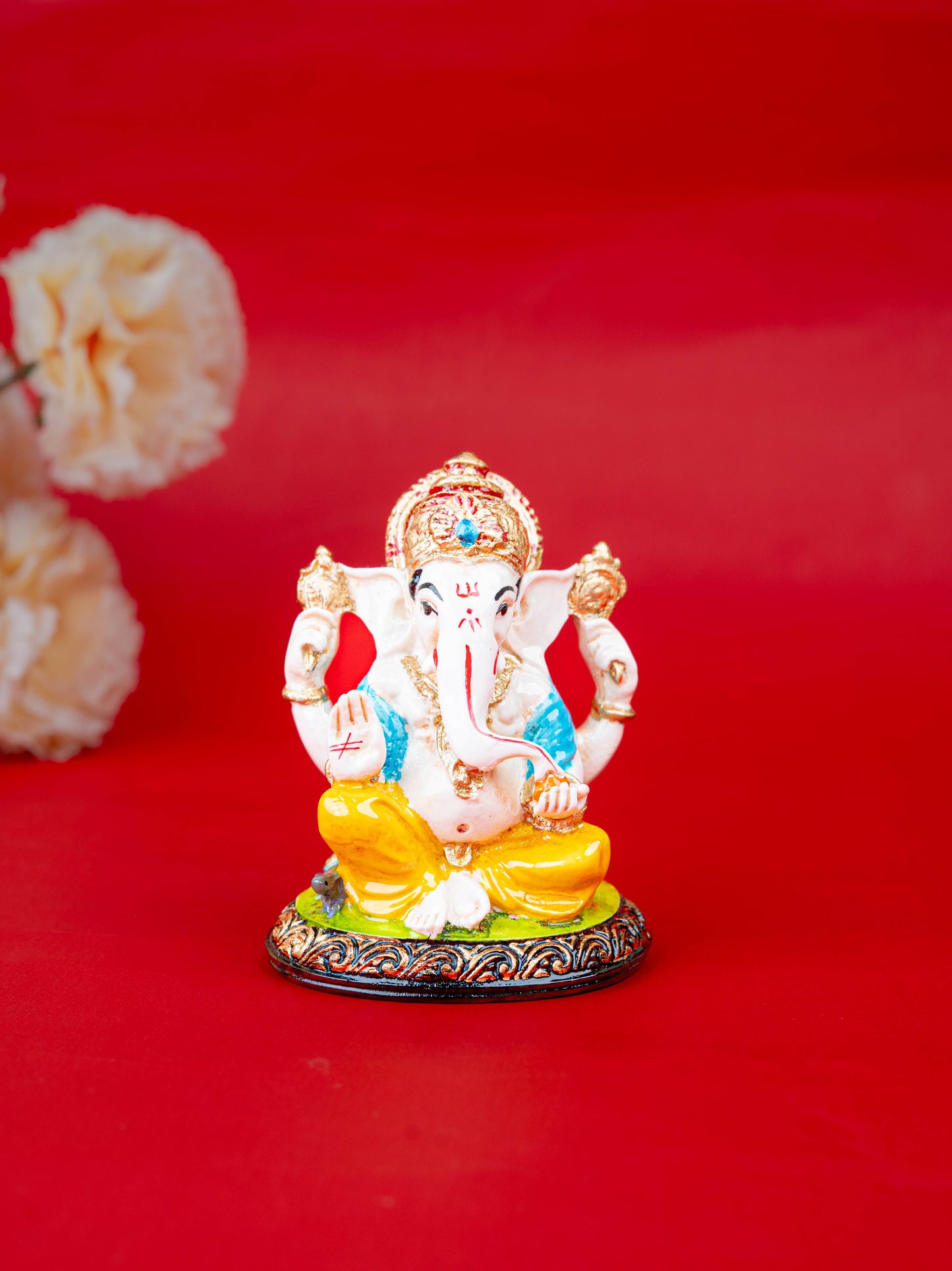 Polystone Ganesha Idol - 4 inch - WL5517
