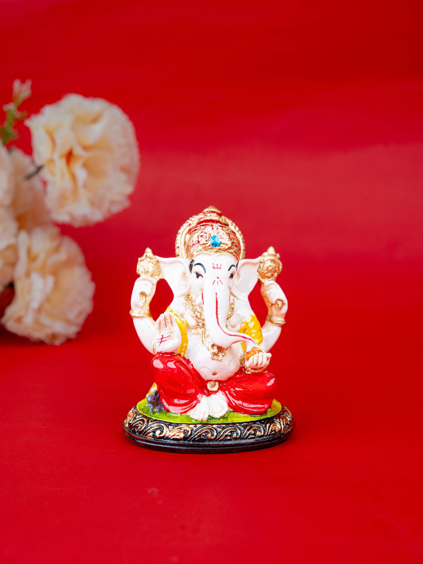 Polystone Ganesha Idol - 4 inch - WL5517