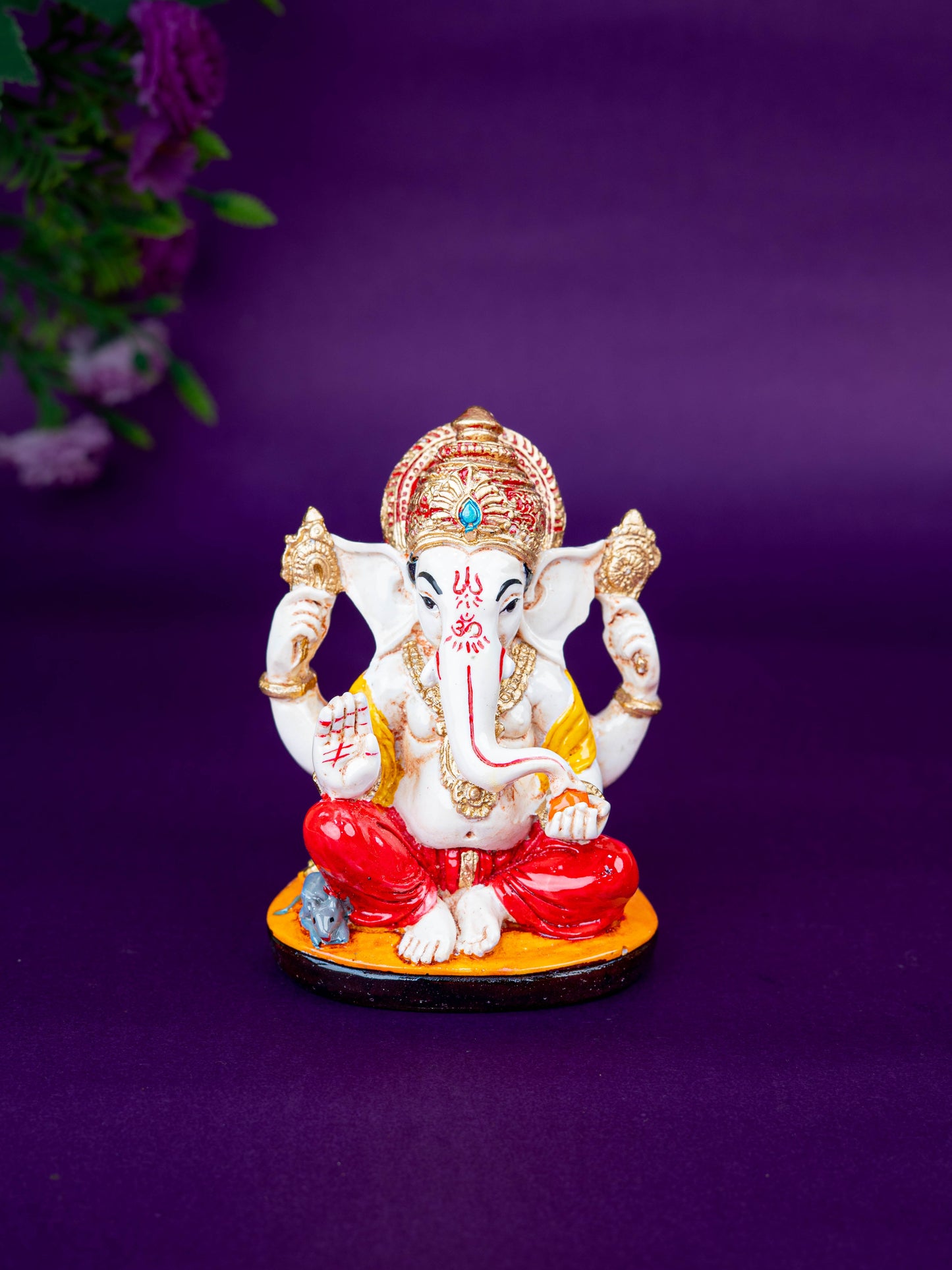 Polystone Ganesha Idol - 4 inch - WL5518