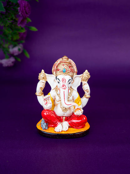 Polystone Ganesha Idol - 4 inch - WL5518