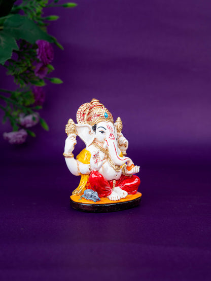 Polystone Ganesha Idol - 4 inch - WL5518