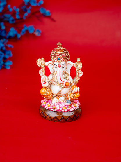 Polystone Ganesha Idol - 4 inch - WL5523