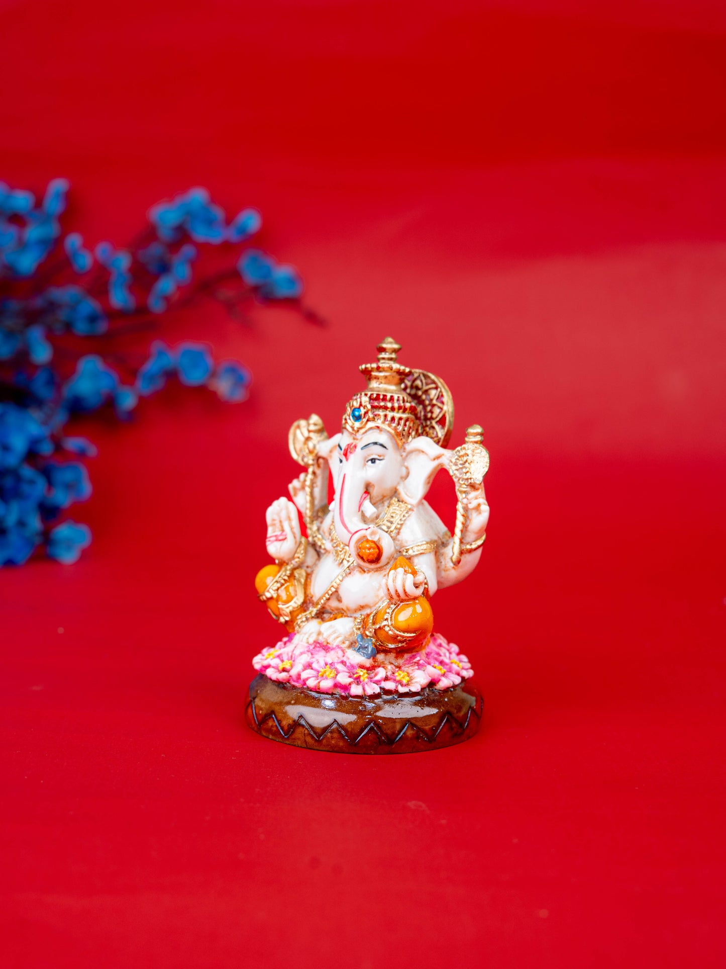 Polystone Ganesha Idol - 4 inch - WL5523