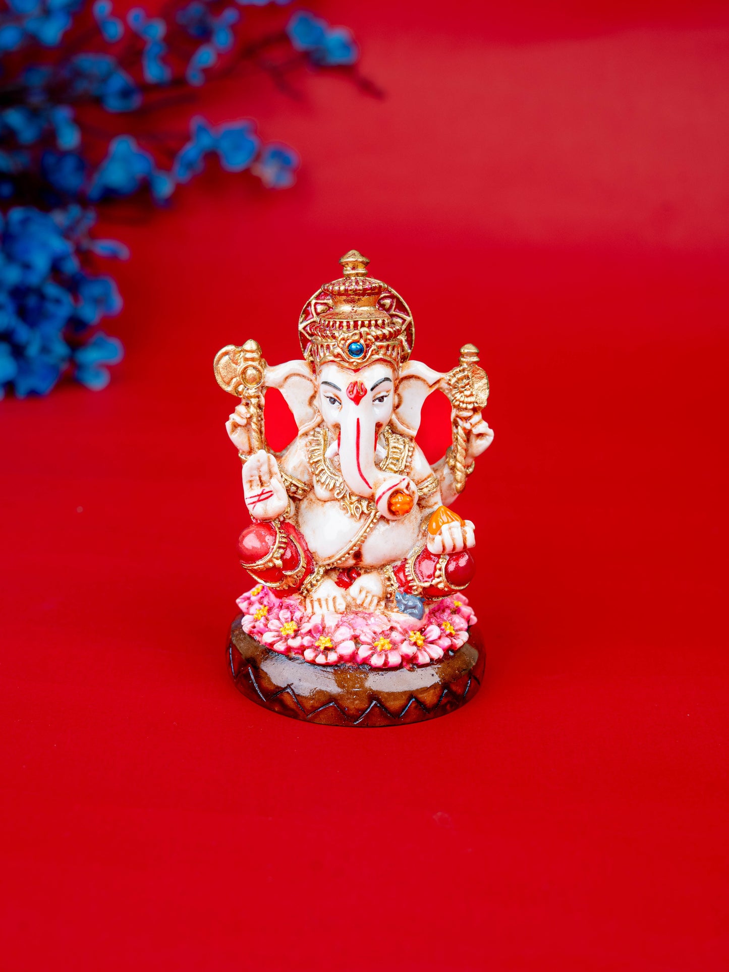 Polystone Ganesha Idol - 4 inch - WL5523