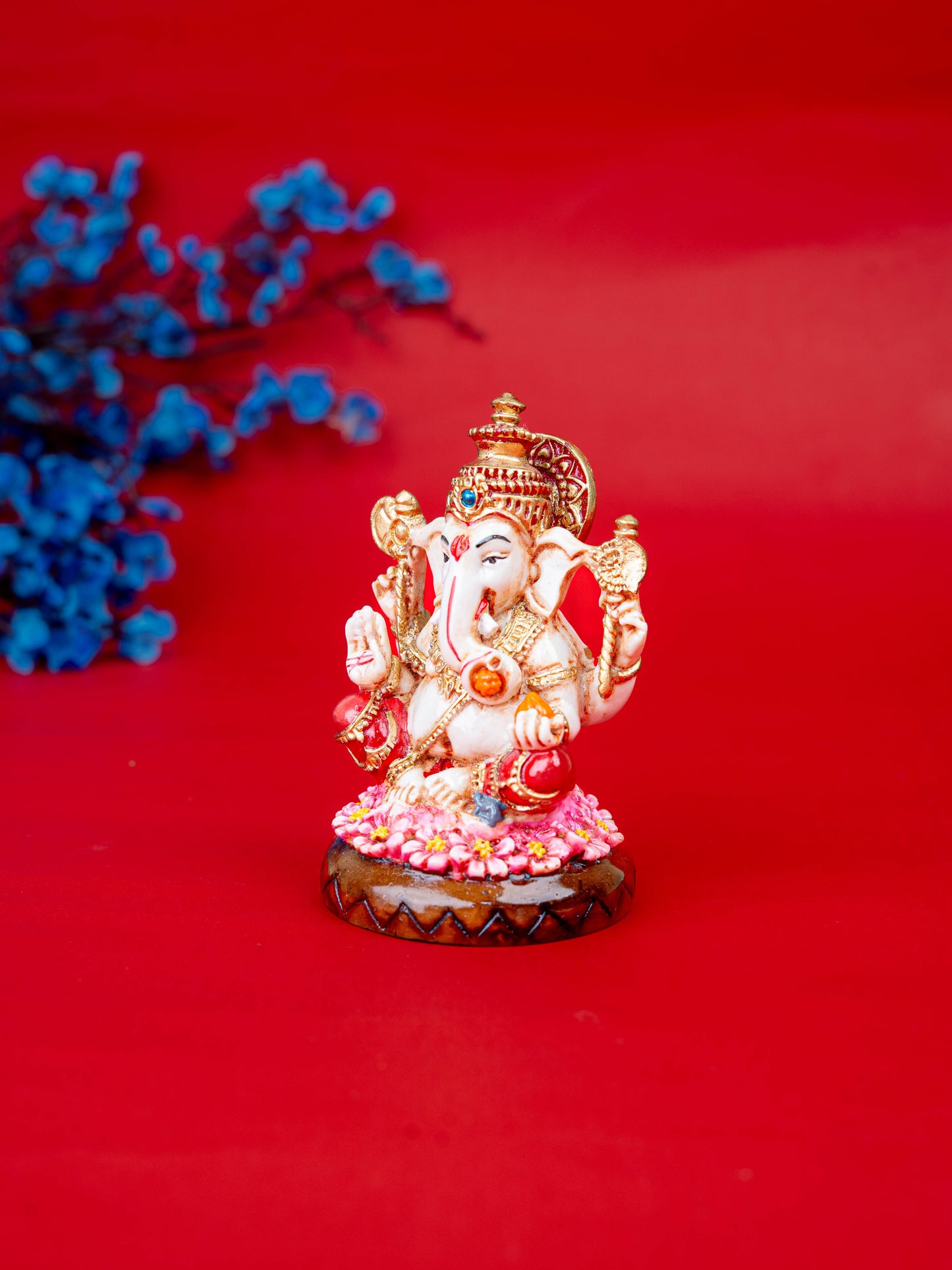 Polystone Ganesha Idol - 4 inch - WL5523