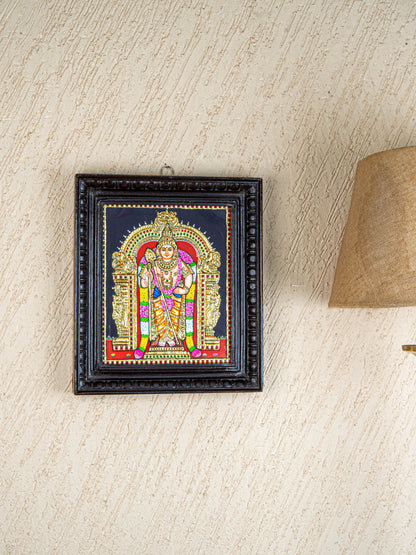 Tanjore Painting - Murugan - Flat (Gold Foil) - 12x10 inch - WL5533