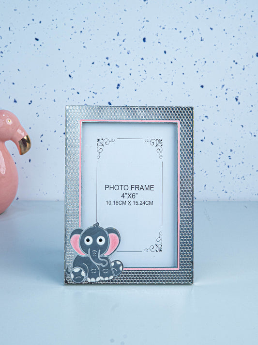 White Metal - Elephant Design Photo Frame - WL5537