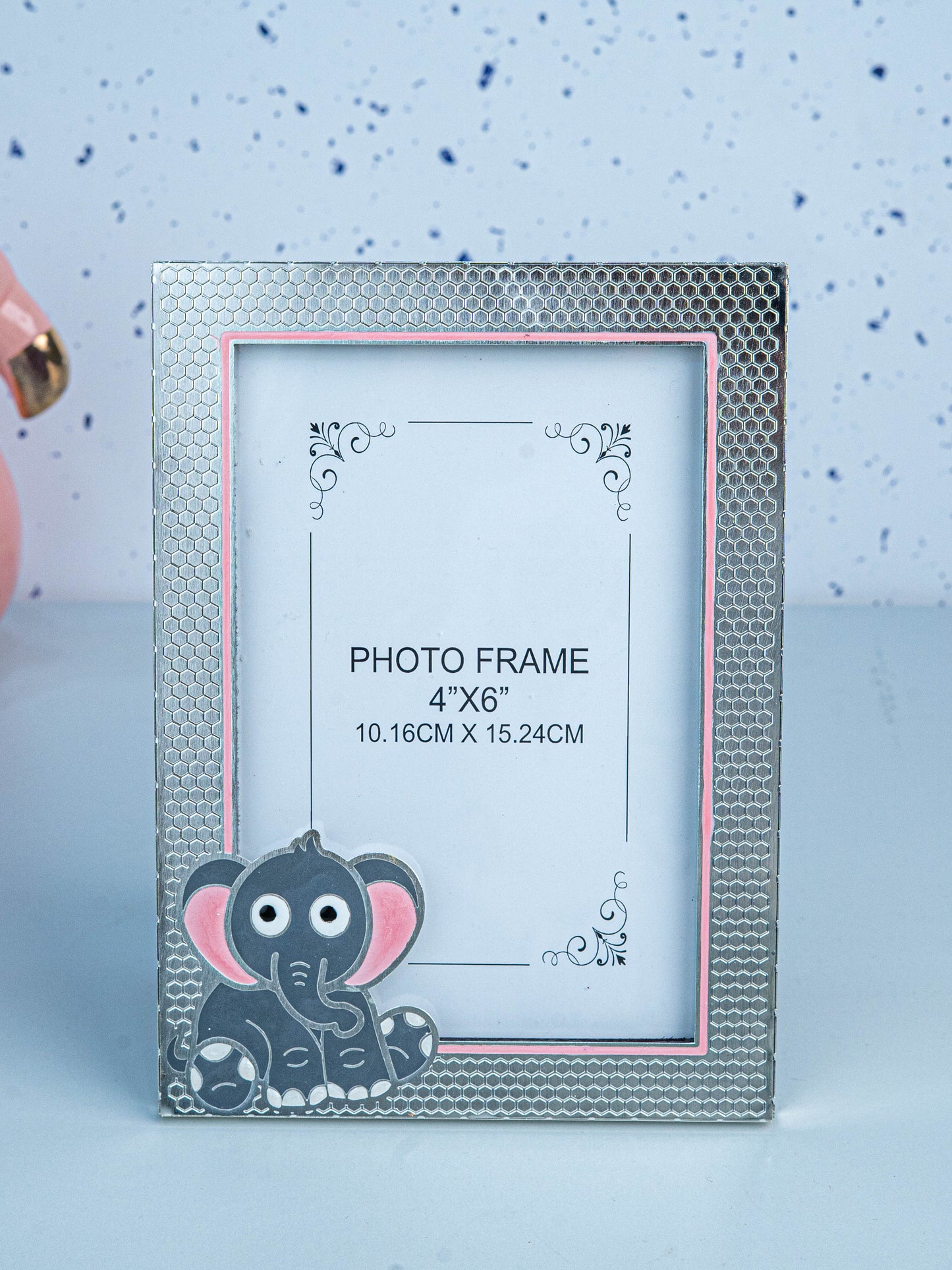 White Metal - Elephant Design Photo Frame - WL5537