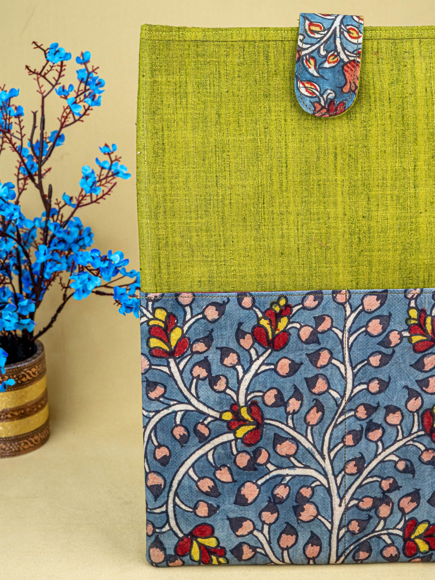 Handpainted Kalamkari Design - Laptop Bag - 15x10 inch - WL5540