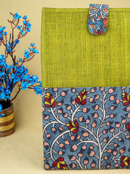 Handpainted Kalamkari Design - Laptop Bag - 15x10 inch - WL5540