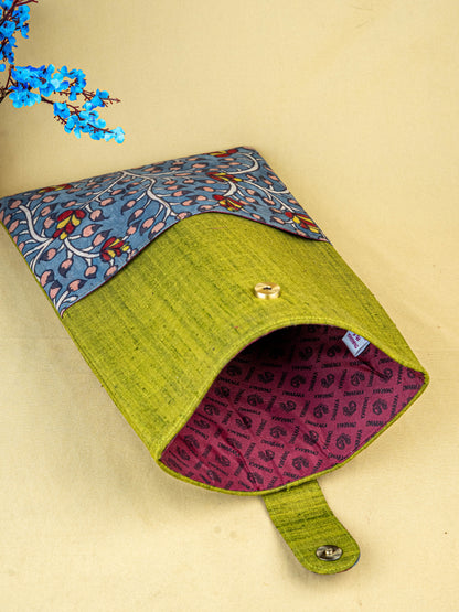 Handpainted Kalamkari Design - Laptop Bag - 15x10 inch - WL5540