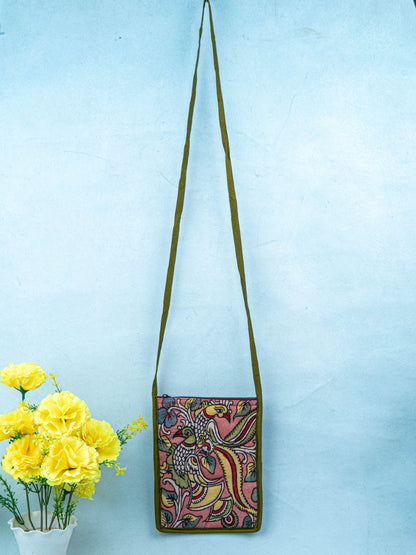 Handpainted Kalamkari Design - Sling Bag - 8 inch - WL5541