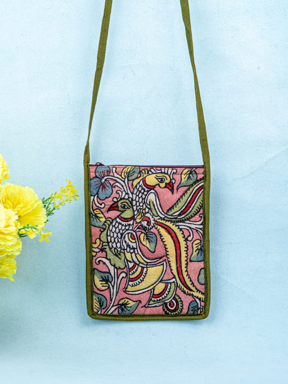 Handpainted Kalamkari Design - Sling Bag - 8 inch - WL5541