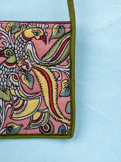 Handpainted Kalamkari Design - Sling Bag - 8 inch - WL5541
