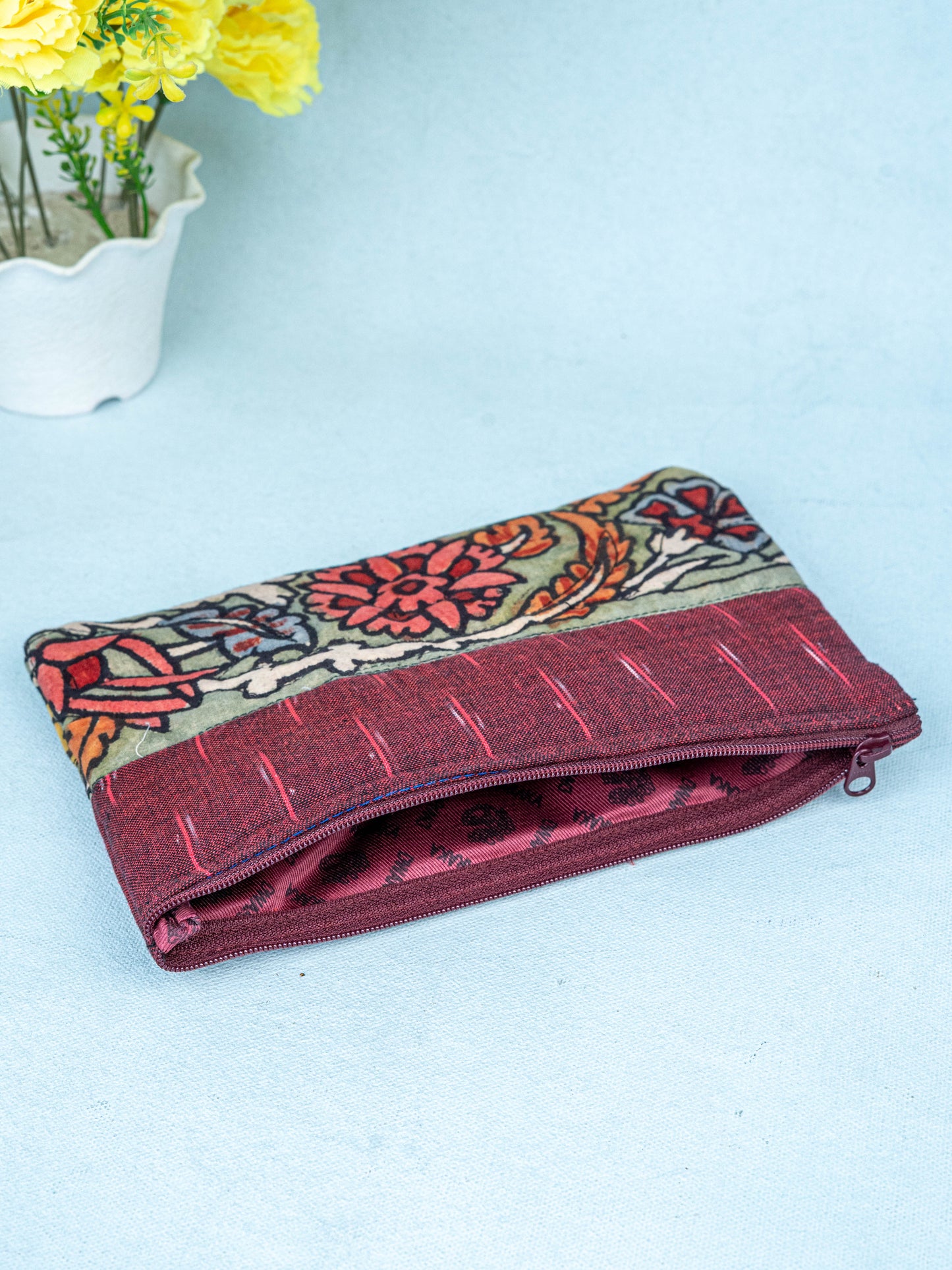 Handpainted Kalamkari Design - Purse - 5 inch - WL5542