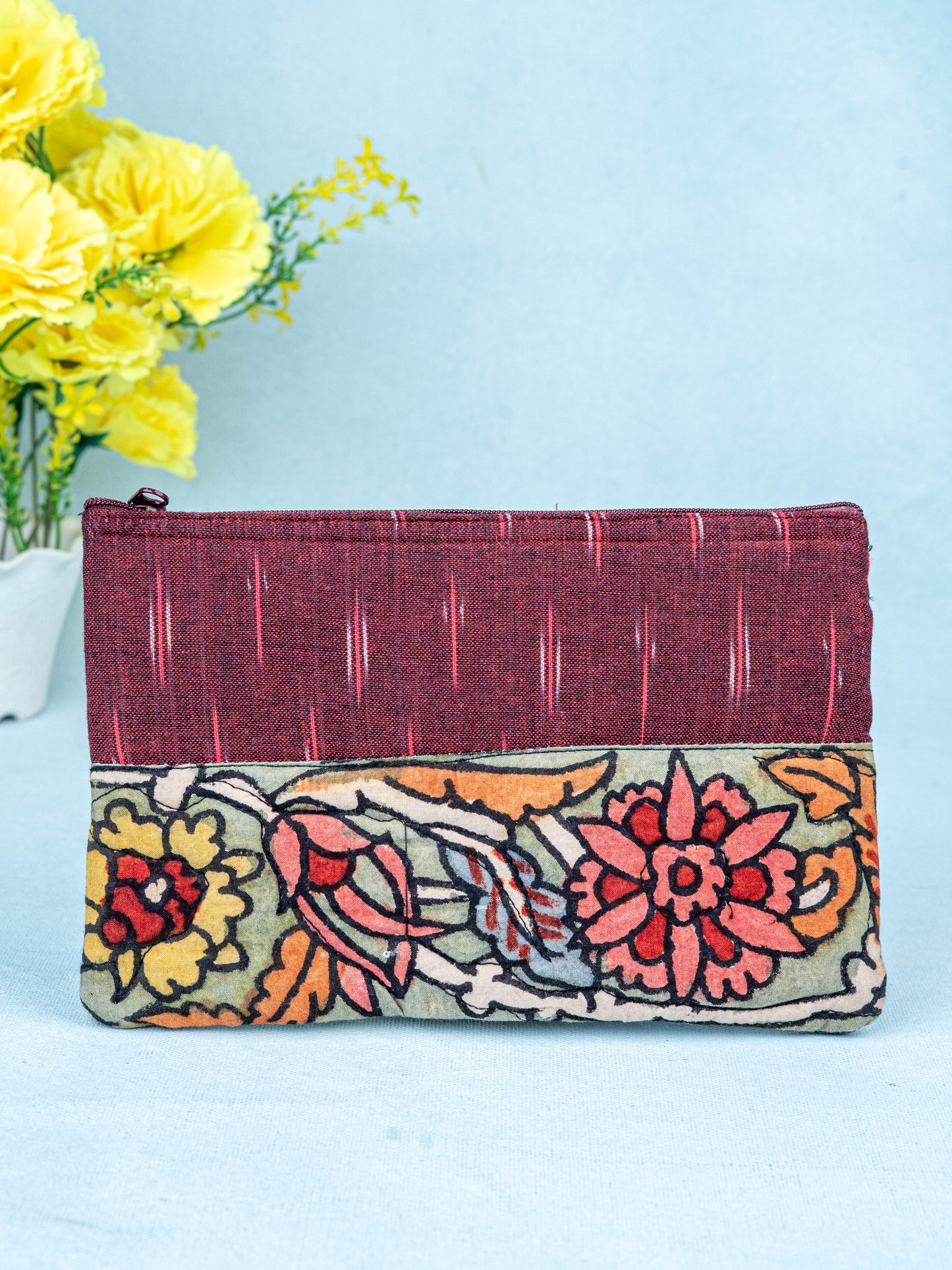 Handpainted Kalamkari Design - Purse - 5 inch - WL5542
