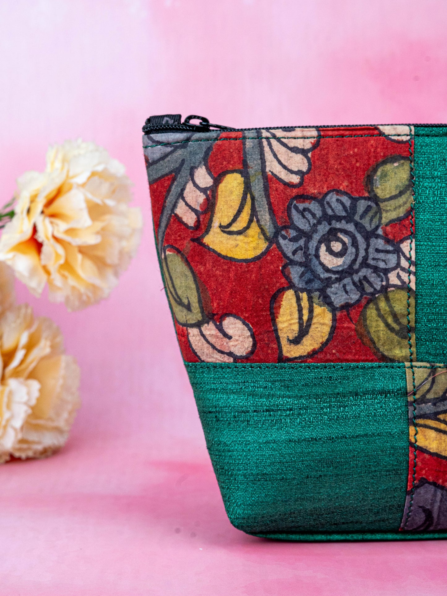 Handpainted Kalamkari Design - Pouch - 6 inch - WL5543