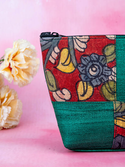 Handpainted Kalamkari Design - Pouch - 6 inch - WL5543