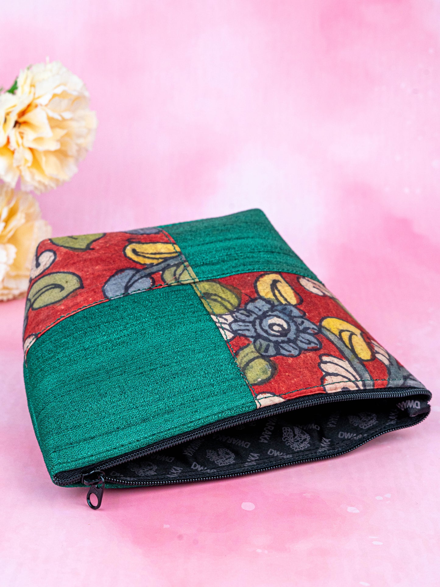 Handpainted Kalamkari Design - Pouch - 6 inch - WL5543