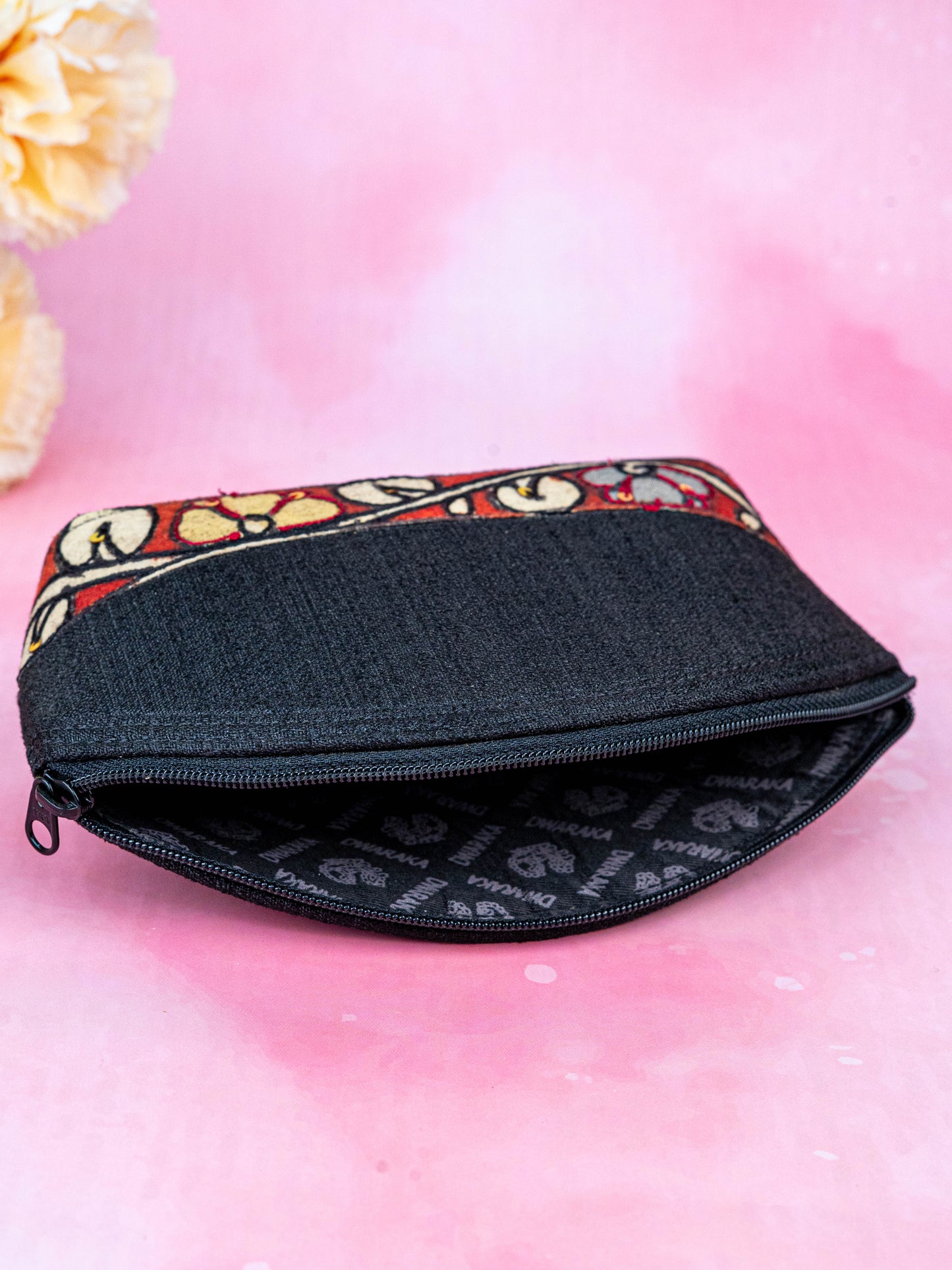 Handpainted Kalamkari Design - Pouch - 4 inch - WL5544
