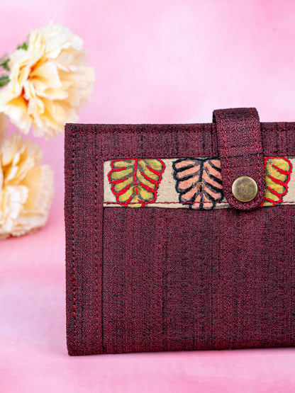 Handpainted Kalamkari Design - Wallet - 4 inch - WL5547
