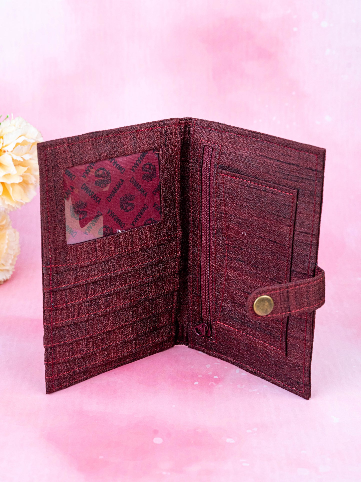 Handpainted Kalamkari Design - Wallet - 4 inch - WL5547