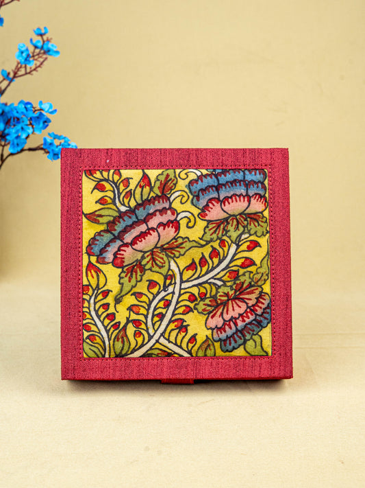 Handpainted Kalamkari Design - Jewellery Box - WL5548