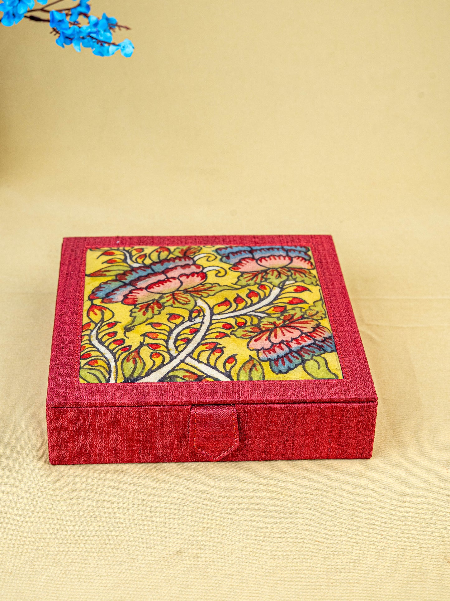 Handpainted Kalamkari Design - Jewellery Box - WL5548