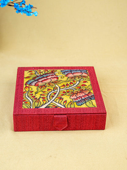 Handpainted Kalamkari Design - Jewellery Box - WL5548