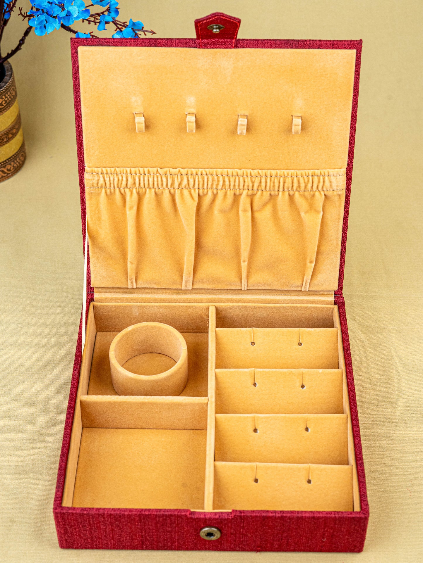 Handpainted Kalamkari Design - Jewellery Box - WL5548