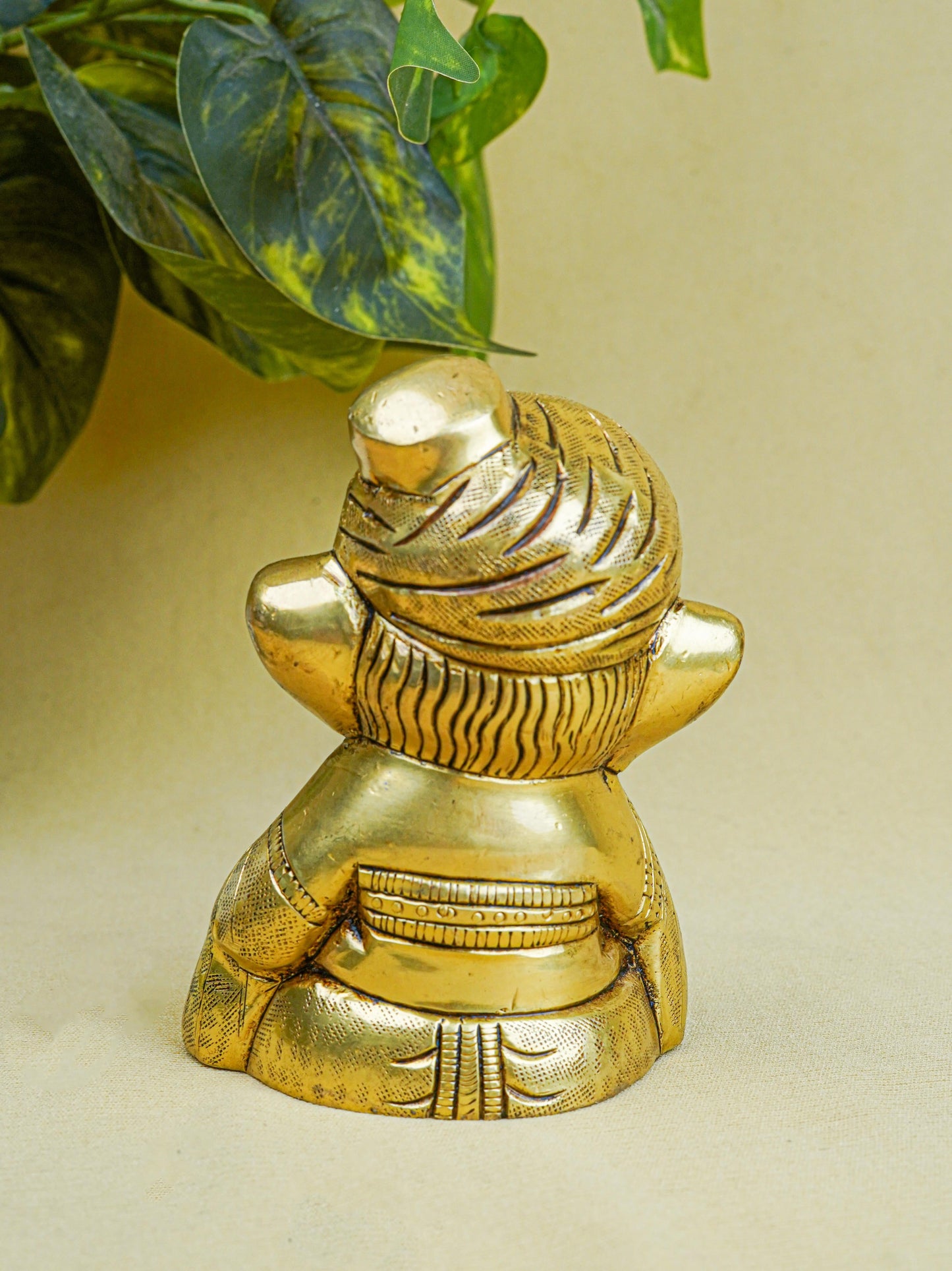 Brass Ganesha Idol - 4 inch - WL5565