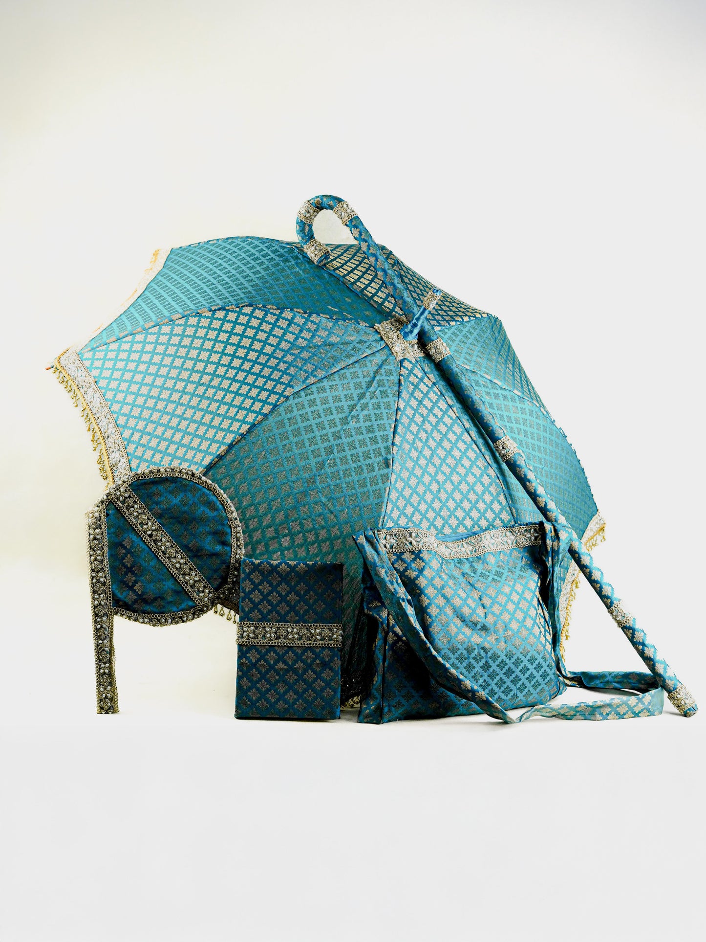 Kasi Yatra Set - Peacock Blue - WL5571