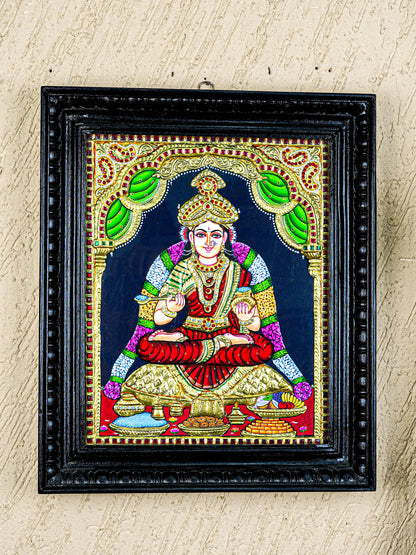 Tanjore Painting - Annapoorani - Semi Embossed - 15x12 inch - WL5574